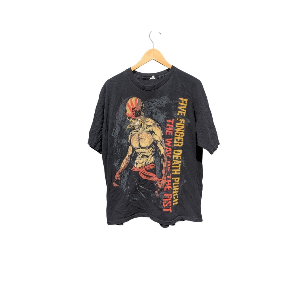 Five Finger Death Punch XL Concert T-shirt Rock metal festival band goth skull